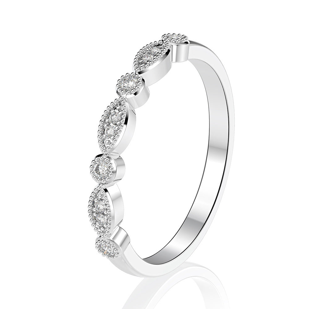 Artificial High Carbon Diamond Ring