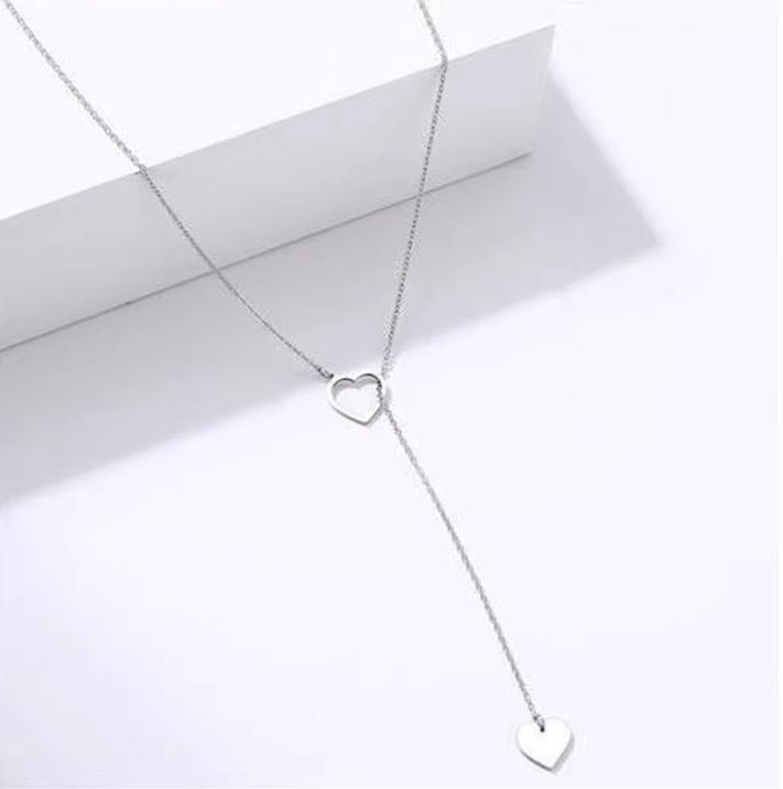 Creative Simple Heart Love Heart Pendant Women's Necklace