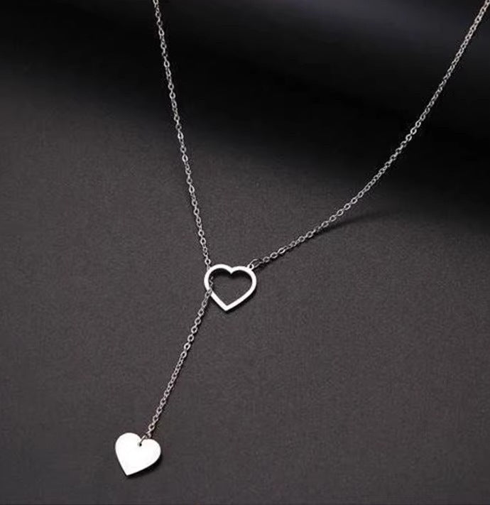 Creative Simple Heart Love Heart Pendant Women's Necklace