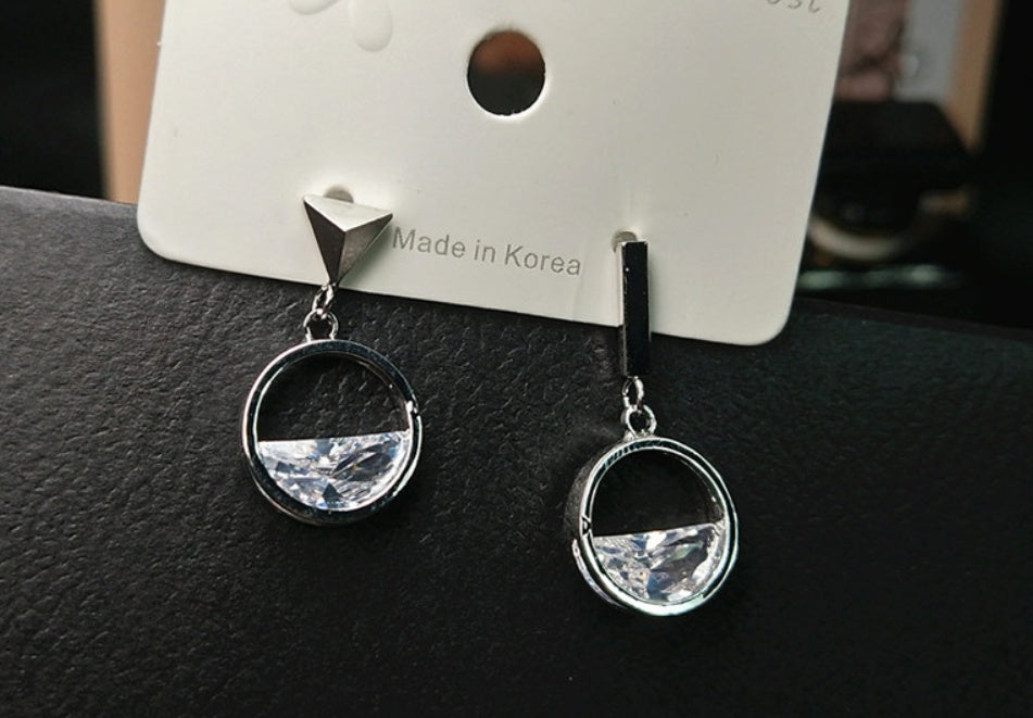 What artificial zircon earrings