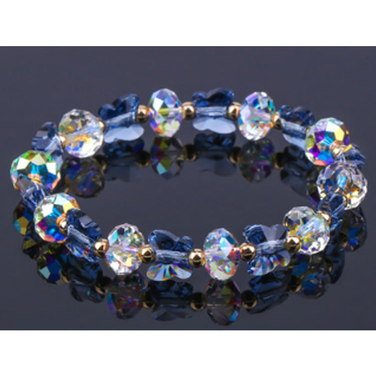 New Creative Diy Artificial Crystal Butterfly Bracelet