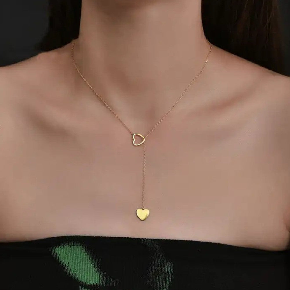 Creative Simple Heart Love Heart Pendant Women's Necklace