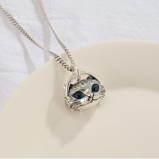 Cat Pendant Personalized Hip Hop Punk Hipster Necklace