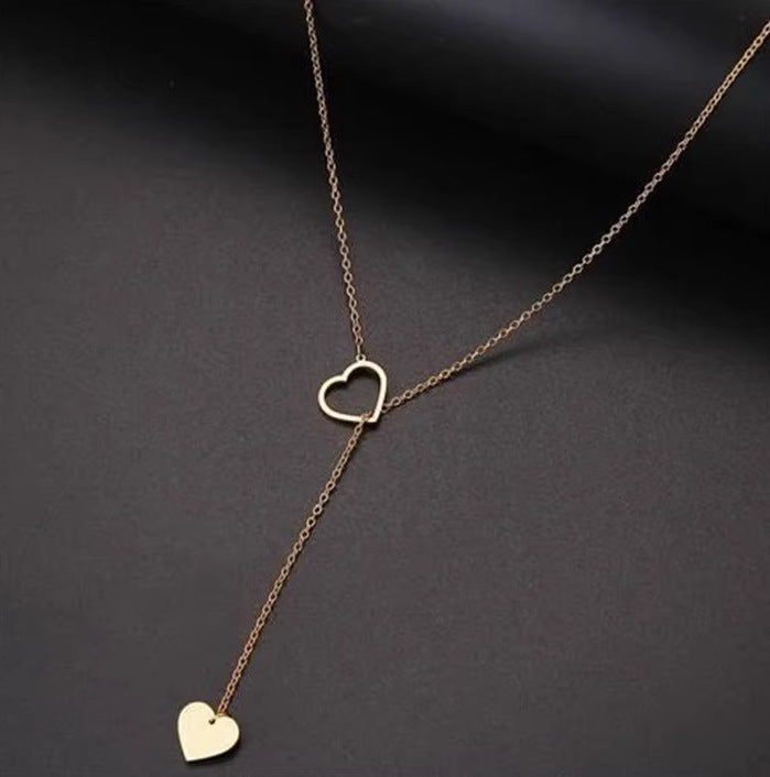 Creative Simple Heart Love Heart Pendant Women's Necklace