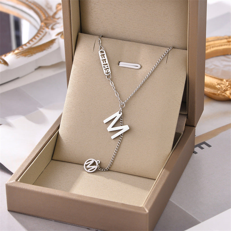 Explosion Models Titanium Steel Necklace Female Does Not Lose Colour Jewelry Fashion Personality White Europe And The United States Jewelry Jewellery