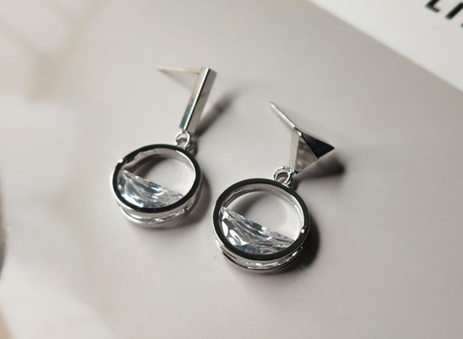 What artificial zircon earrings