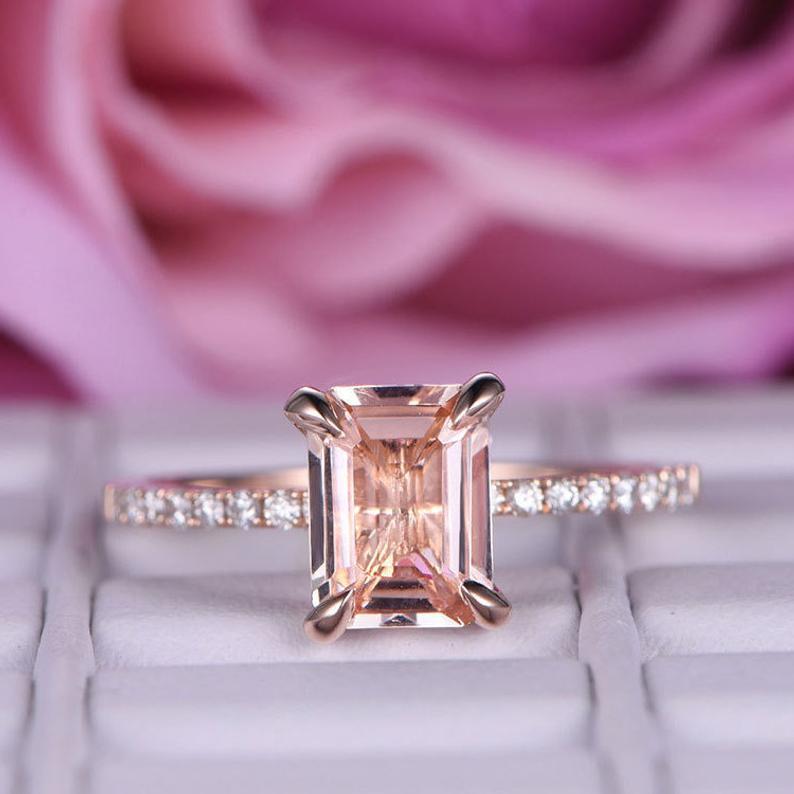 Women's Fresh Pink Artificial Diamond Ring