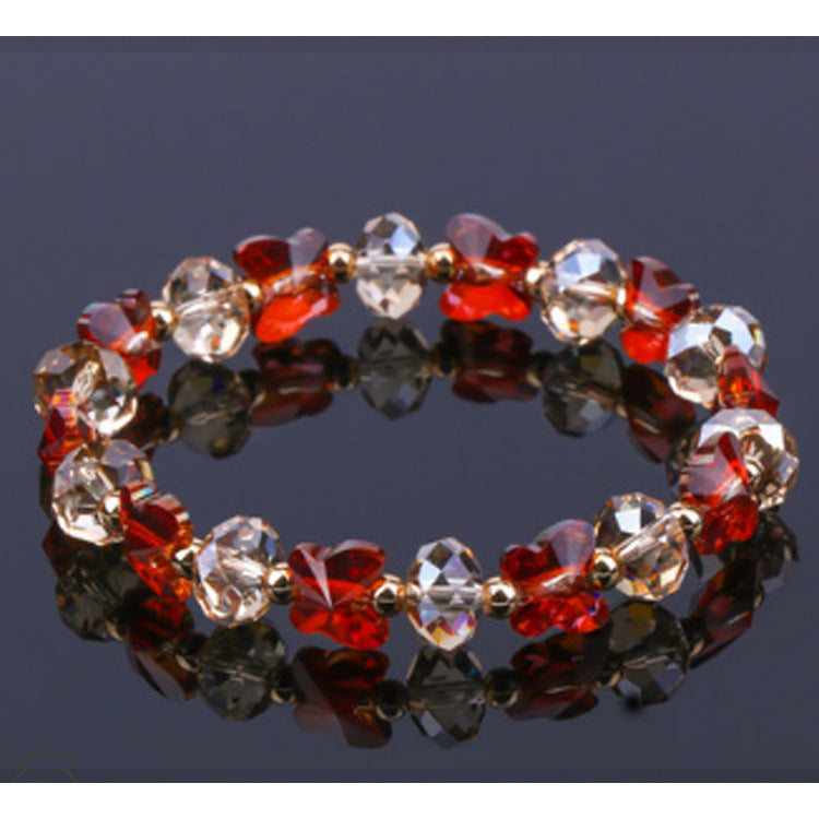 New Creative Diy Artificial Crystal Butterfly Bracelet