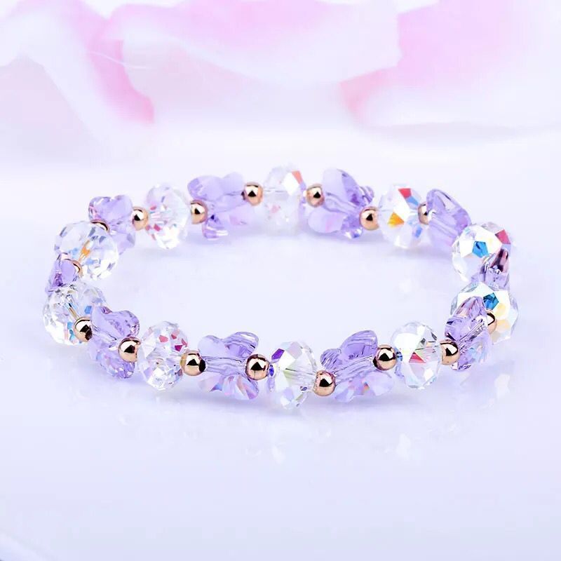 New Creative Diy Artificial Crystal Butterfly Bracelet